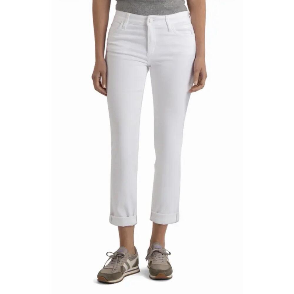 Kut from the Kloth Catherine Boyfriend Jeans in Optic White - Size 10
